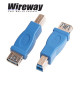 Adapter USB 3.0 gniazdo typ A - wtyk USB typ B Wireway WW332201