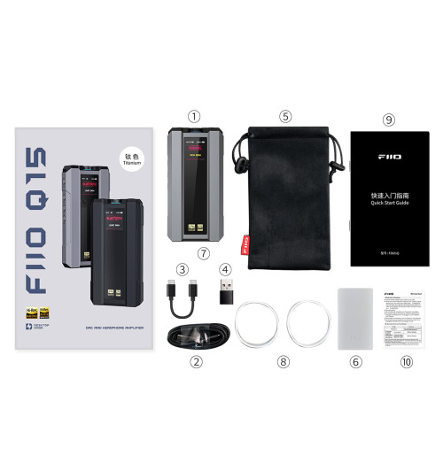 FiiO Q15 - przenośny wzmacniacz słuchawkowy / przetwornik DAC