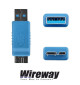 Adapter USB 3.0 typ A - micro USB typ B Wireway WW332203