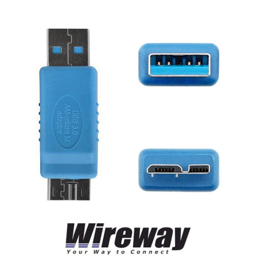 Adapter USB 3.0 typ A - micro USB typ B Wireway WW332203