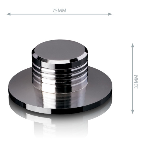 Lenco TTA-076SI - Chromowany stabilizator / docisk do płyty winylowej