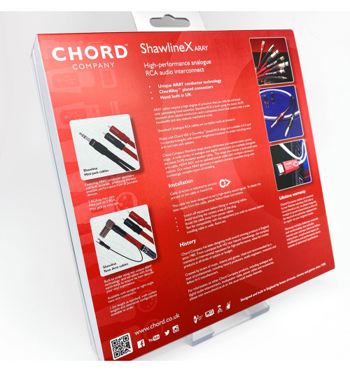 Chord ShawlineX ARAY Analogue RCA - Kabel interkonekt stereo RCA 0,5m