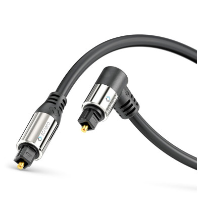 Sonero SOC110-xxx - kabel optyczny audio Toslink kątowy