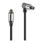 Sonero SOC110-xxx - kabel optyczny audio Toslink kątowy
