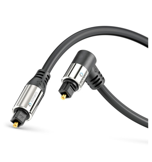 Sonero SOC110-xxx - kabel optyczny audio Toslink kątowy