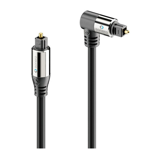 Sonero SOC110-xxx - kabel optyczny audio Toslink kątowy