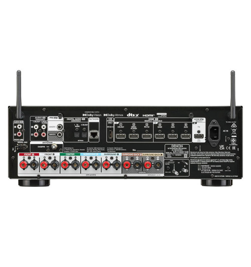 Denon AVR-X1800H DAB - Amplituner sieciowy kina domowego 7.2 8K z tunerem DAB/DAB+