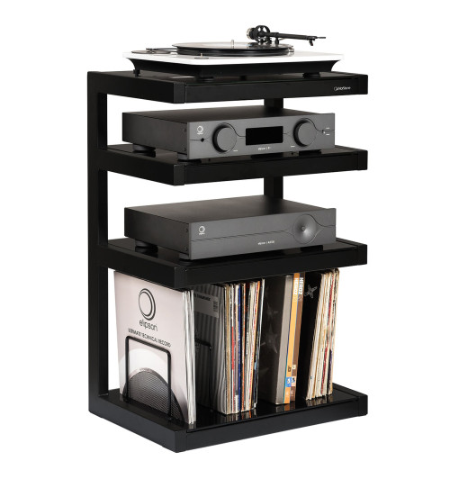 NorStone ESSE HIFI Vinyl - Stolik RTV Hi-Fi Audio gramofonowy z półką na płyty