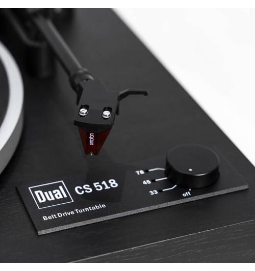 Dual CS 518 - Gramofon manualny z przedwzmacniaczem i wkładką Ortofon 2M Red