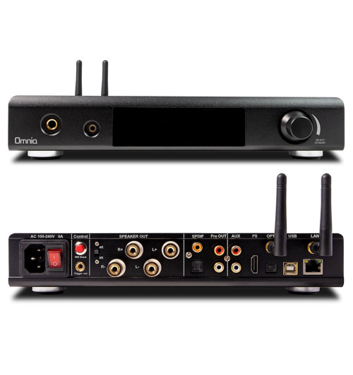 NuPrime Omnia A300SE (A-300SE) - Wzmacniacz zintegrowany 2x150W z odtwarzaczem strumieniowym, Wi-Fi, Bluetooth, aptX HD