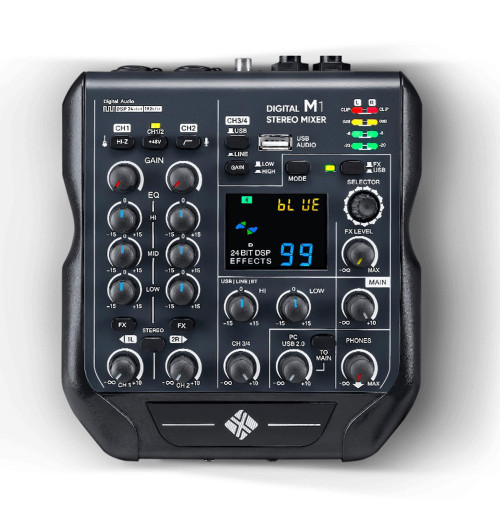 4-kanałowy cyfrowy mikser stereo NEXT Audiocom M1 | AVstore.pl