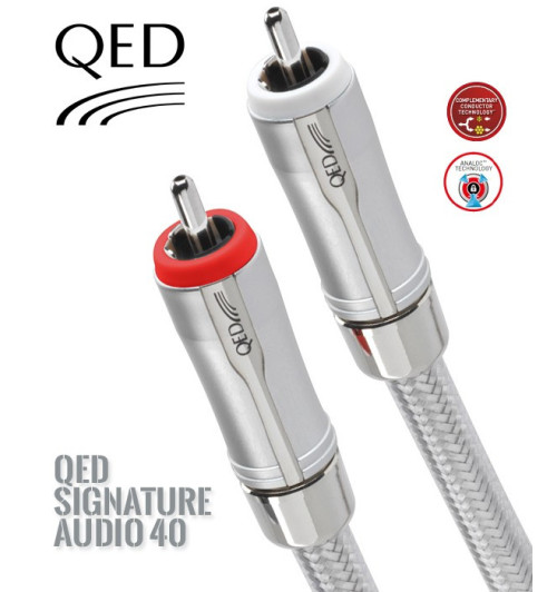 Kabel interkonekt 2RCA-2RCA CINCH QED SIGNATURE QE2410 - 0.6m