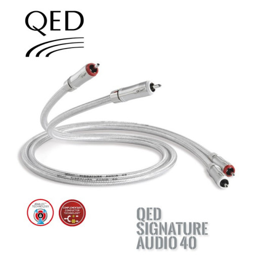 Kabel interkonekt 2RCA-2RCA CINCH QED SIGNATURE QE2410 - 0.6m