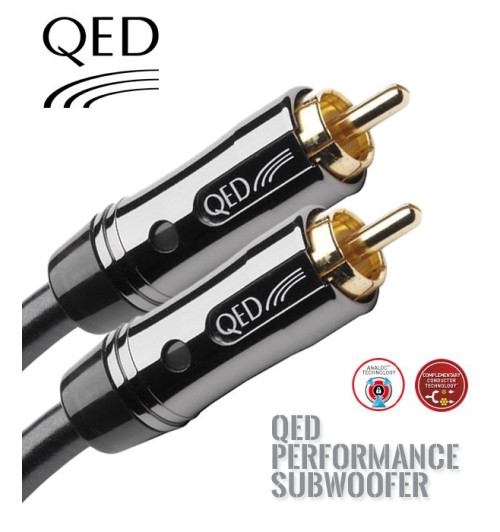 Kabel do subwoofera 1RCA QED PERFORMANCE QE6302 - 10m
