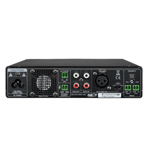 NEXT Audiocom MX120 - wzmacniacz miksujący z Bluetooth 5.0