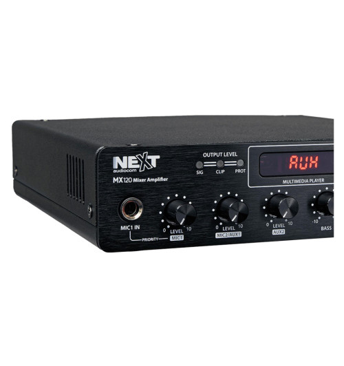 NEXT Audiocom MX120 - wzmacniacz miksujący z Bluetooth 5.0