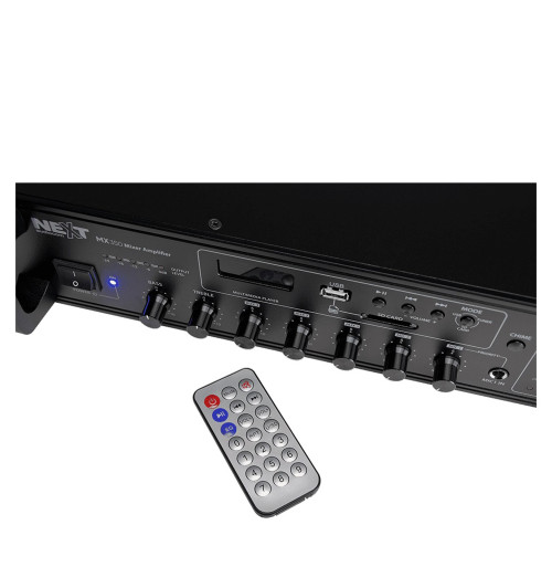 NEXT Audiocom MX350 - 6-strefowy wzmacniacz miksujący z Bluetooth