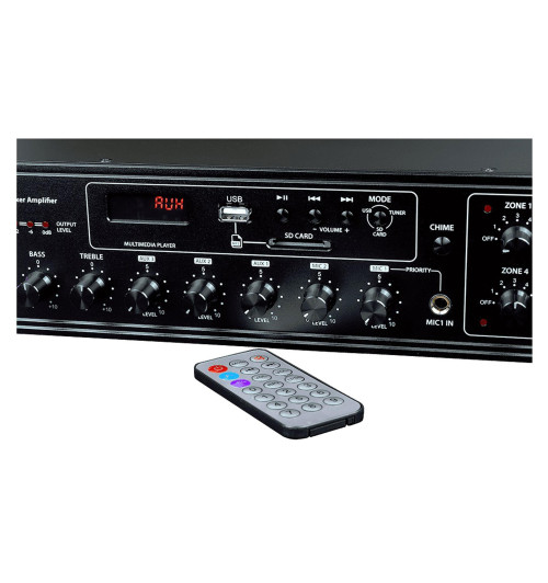 NEXT Audiocom MX350 - 6-strefowy wzmacniacz miksujący z Bluetooth