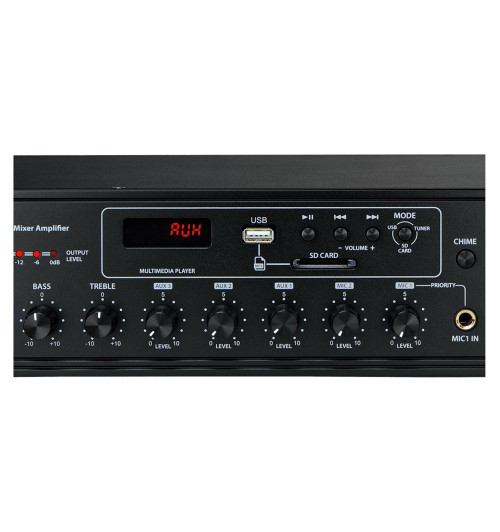 NEXT Audiocom MX350 - 6-strefowy wzmacniacz miksujący z Bluetooth