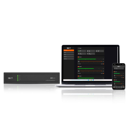 NEXT Audiocom AD500 - 4-kanałowy wzmacniacz mocy z DSP