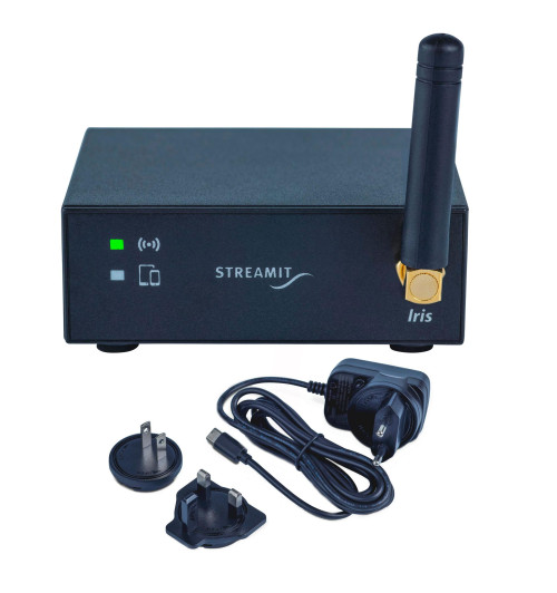 Streamit Iris - bezprzewodowy transmiter i odbiornik audio zestaw