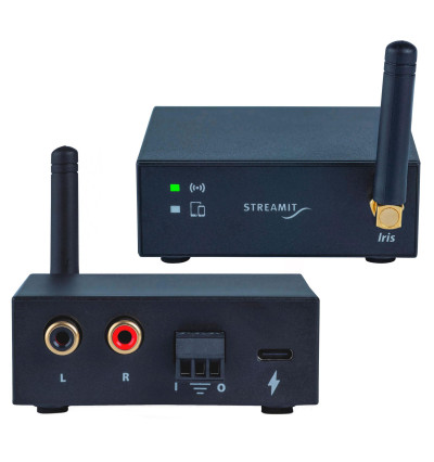 Streamit Iris - bezprzewodowy transmiter i odbiornik audio zestaw
