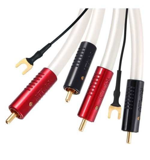Atlas Equator Achromatic (TT) Turntable - kabel 2xRCA Phono do gramofonu z żyłą uziemiającą