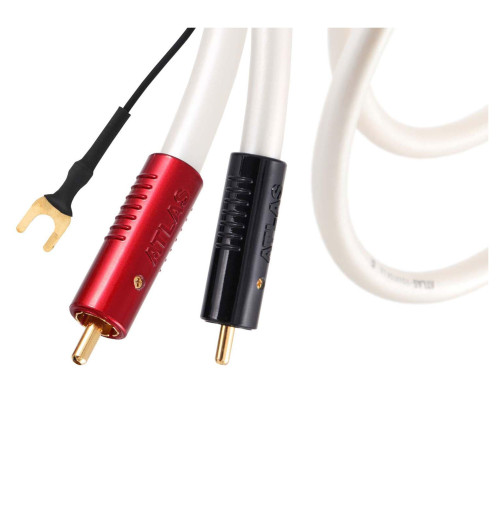 Atlas Equator Achromatic (TT) Turntable - kabel 2xRCA Phono do gramofonu z żyłą uziemiającą