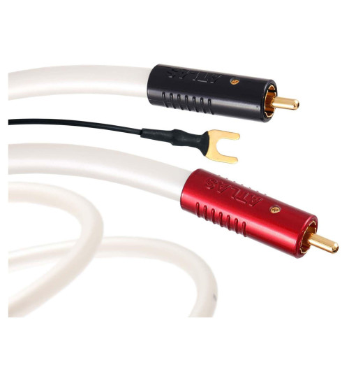 Atlas Equator Achromatic (TT) Turntable - kabel 2xRCA Phono do gramofonu z żyłą uziemiającą