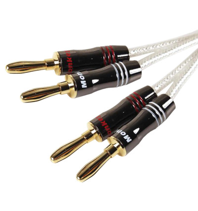 Monkey Cable MCTSB25 Concept Silverback - Komplet konfekcjonowanych kabli głośnikowych 2x2.1mm2 - 2.5m