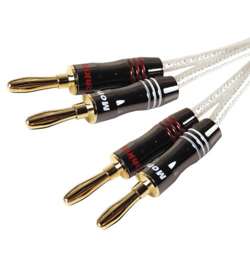 Monkey Cable MCTSB25 Concept Silverback - Komplet konfekcjonowanych kabli głośnikowych 2x2.1mm2 - 2.5m