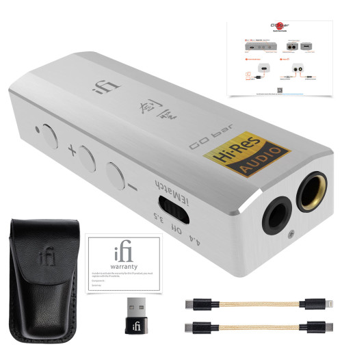 iFi Audio GO bar Kensei - Przenośny wzmacniacz słuchawkowy z USB-C DAC