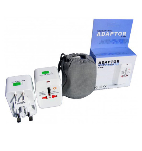 Uniwersalny adapter podróżniczy do gniazdka przejściówka EU/UK/USA/JAPAN