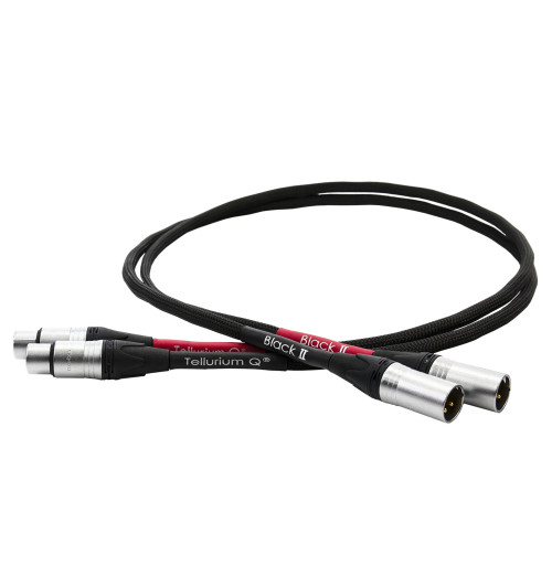 Tellurium Q Black II XLR - Para zbalansowanych kabli interkonekt XLR