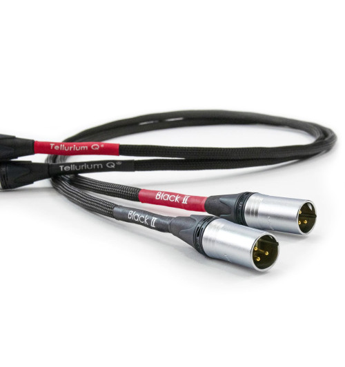 Tellurium Q Black II XLR - Para zbalansowanych kabli interkonekt XLR