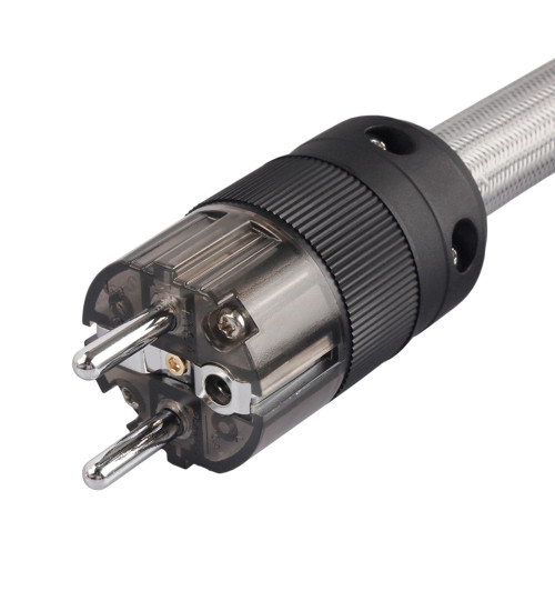 TAGA Harmony STPC-TS Silver Line - Kabel przewód zasilający Schuko-IEC C13 1m