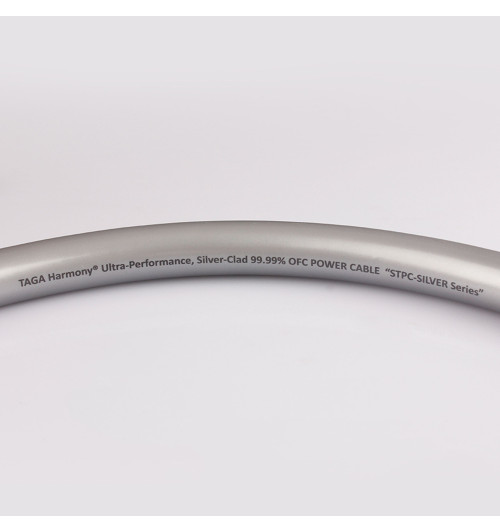 TAGA Harmony STPC-TS Silver Line - Kabel przewód zasilający Schuko-IEC C13 1m