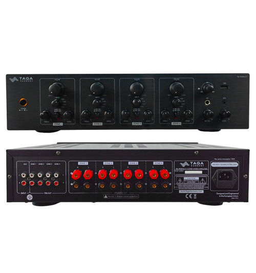 Taga Harmony TA-900MULTI - Wzmacniacz instalacyjny stereo 4-strefowy