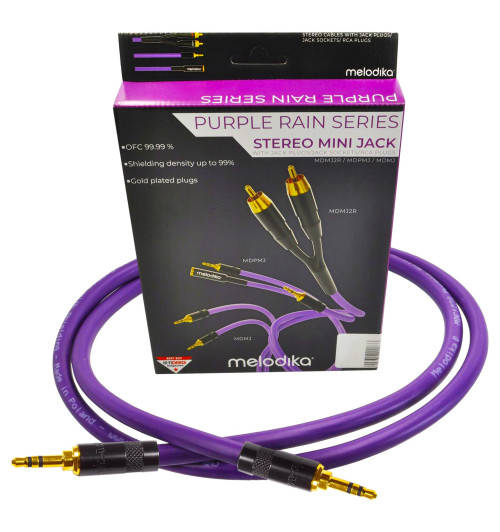 Kabel Przewód Jack - Jack 3.5 mm Melodika MDMJ07 - 0.75m