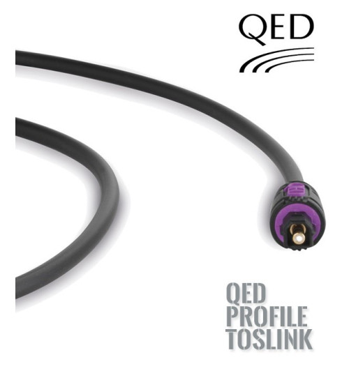 Kabel optyczny TOSLINK QED PROFILE QE5066 - 2m