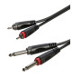 Kabel audio Jack 6,3mm stereo - 2x 6,3 mm mono 1m Roxtone RACC150L1| AVstore.pl