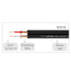 Kabel audio Jack 6,3mm stereo - 2x 6,3 mm mono 1m Roxtone RACC150L1| AVstore.pl