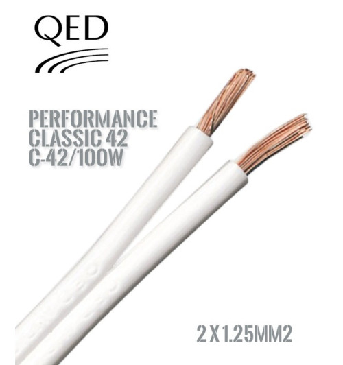 Kabel głośnikowy QED PERFORMANCE C-42/100W - 2 x 1.25mm2