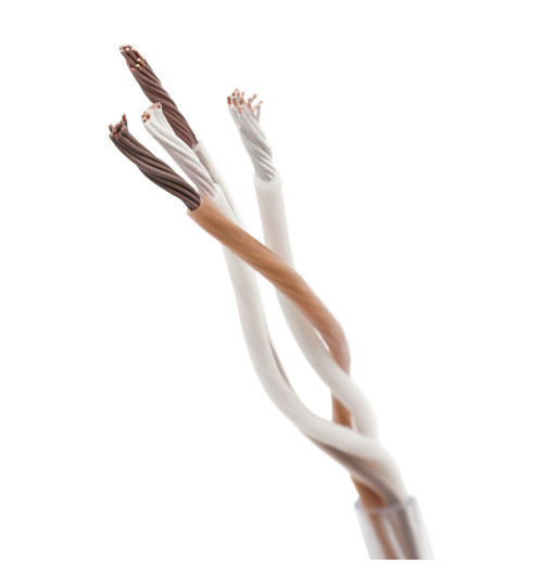 Melodika BSBW225xx Brown Sugar - Komplet konfekcjonowanych kabli głośnikowych z Solid Grip bi-wire OFC 6N