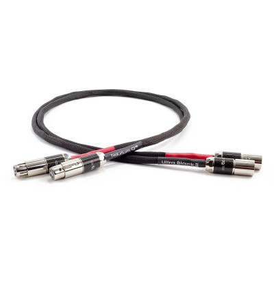 Tellurium Q Ultra Black II XLR - Para zbalansowanych kabli interkonekt XLR 1m