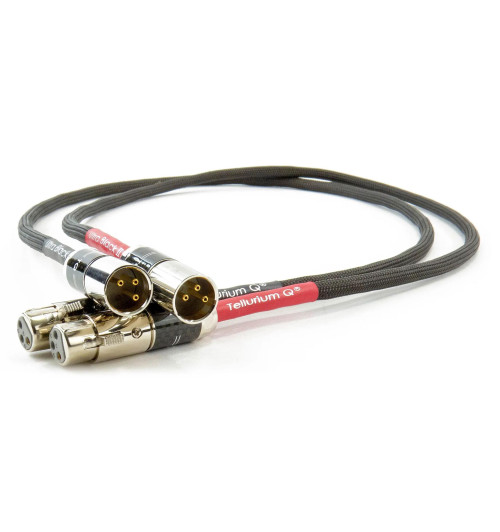 Tellurium Q Ultra Black II XLR - Para zbalansowanych kabli interkonekt XLR 1m