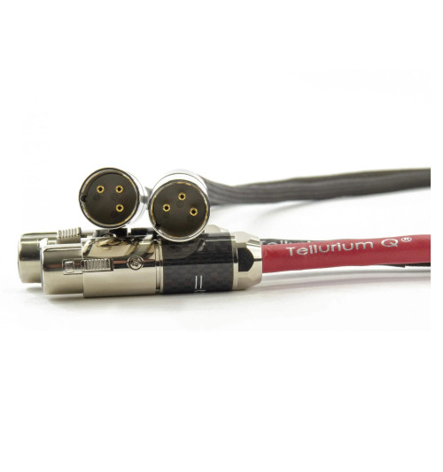 Tellurium Q Ultra Black II XLR - Para zbalansowanych kabli interkonekt XLR 1m