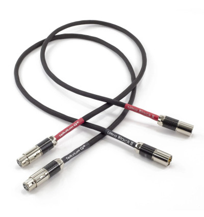 Tellurium Q Ultra Black II XLR - Para zbalansowanych kabli interkonekt XLR 1m