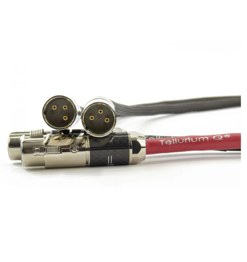 Tellurium Q Ultra Black II XLR - Para zbalansowanych kabli interkonekt XLR 1m