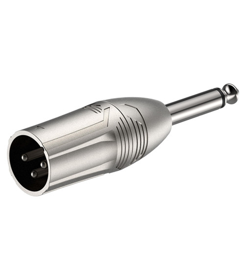 Roxtone RA2XMJM - przejściówka XLR męski - Jack 6,3 mm mono